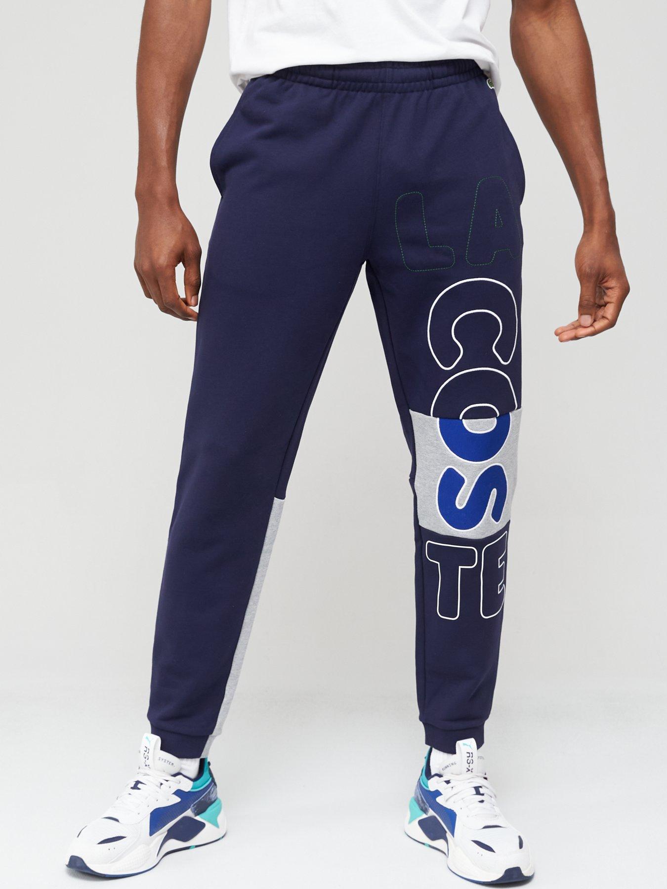 lacoste navy joggers