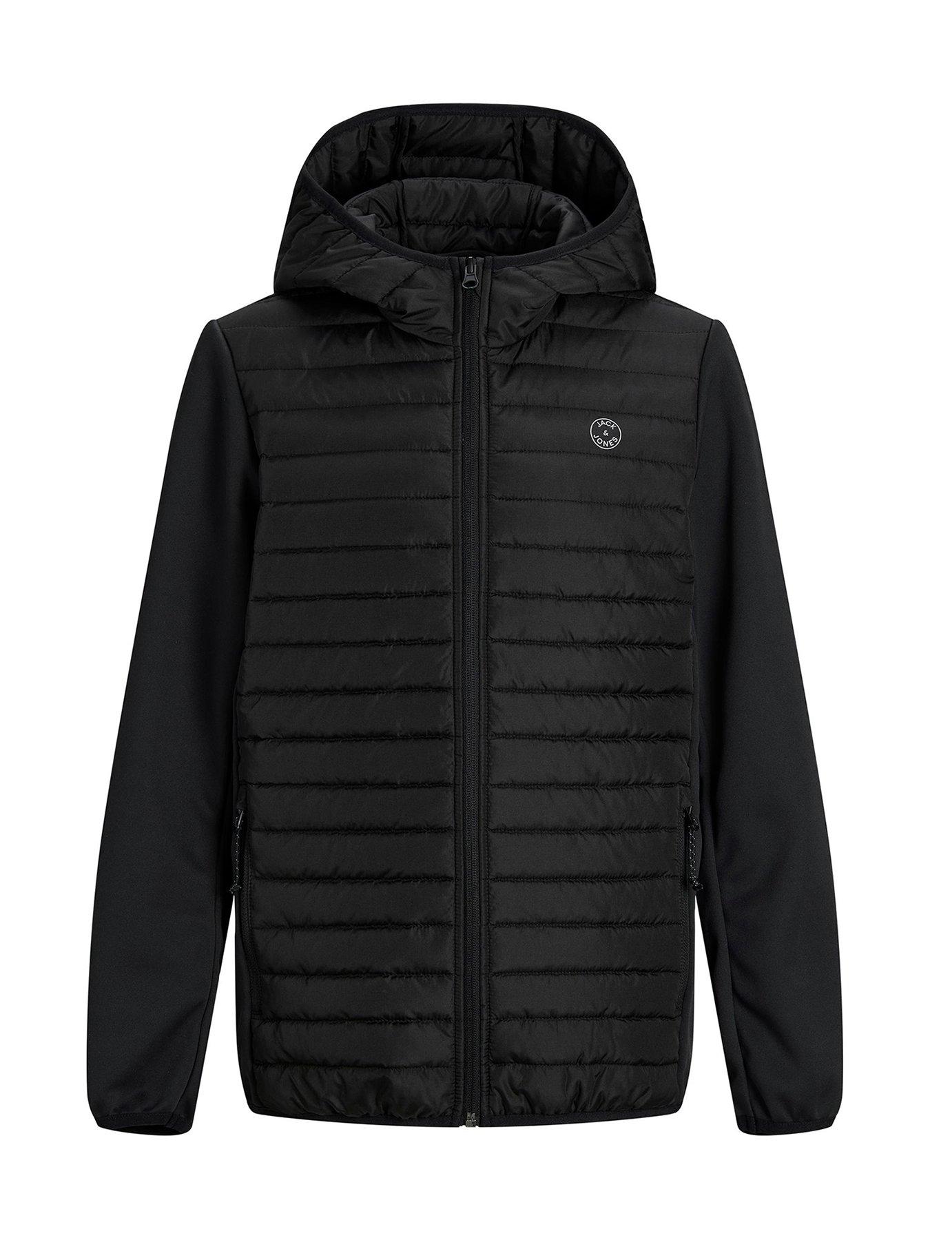 Boys Clothes Boys Multi Quilted Jacket - Black