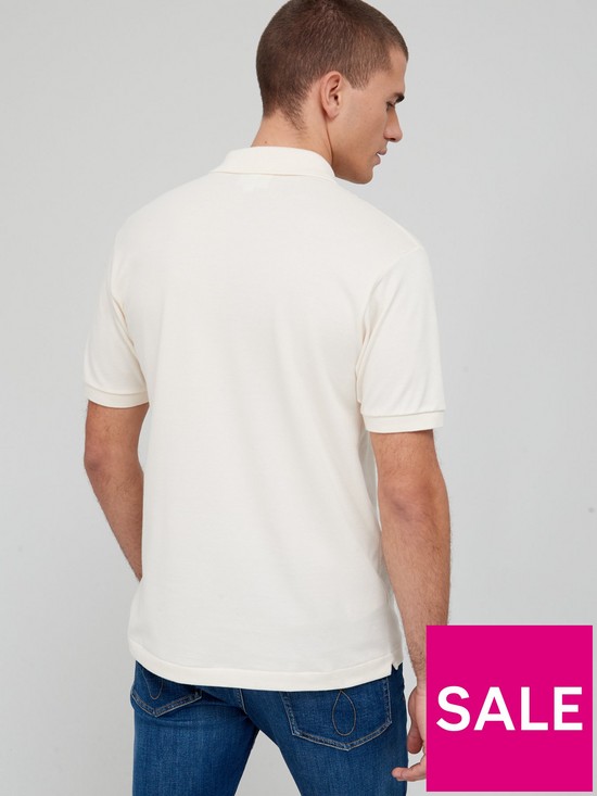 stillFront image of lacoste-classic-fit-l1212-polo-shirt-stone