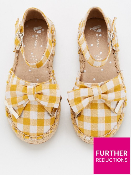 front image of v-by-very-younger-girls-bow-front-espadrilles-yellow
