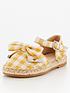  image of v-by-very-younger-girls-bow-front-espadrilles-yellow