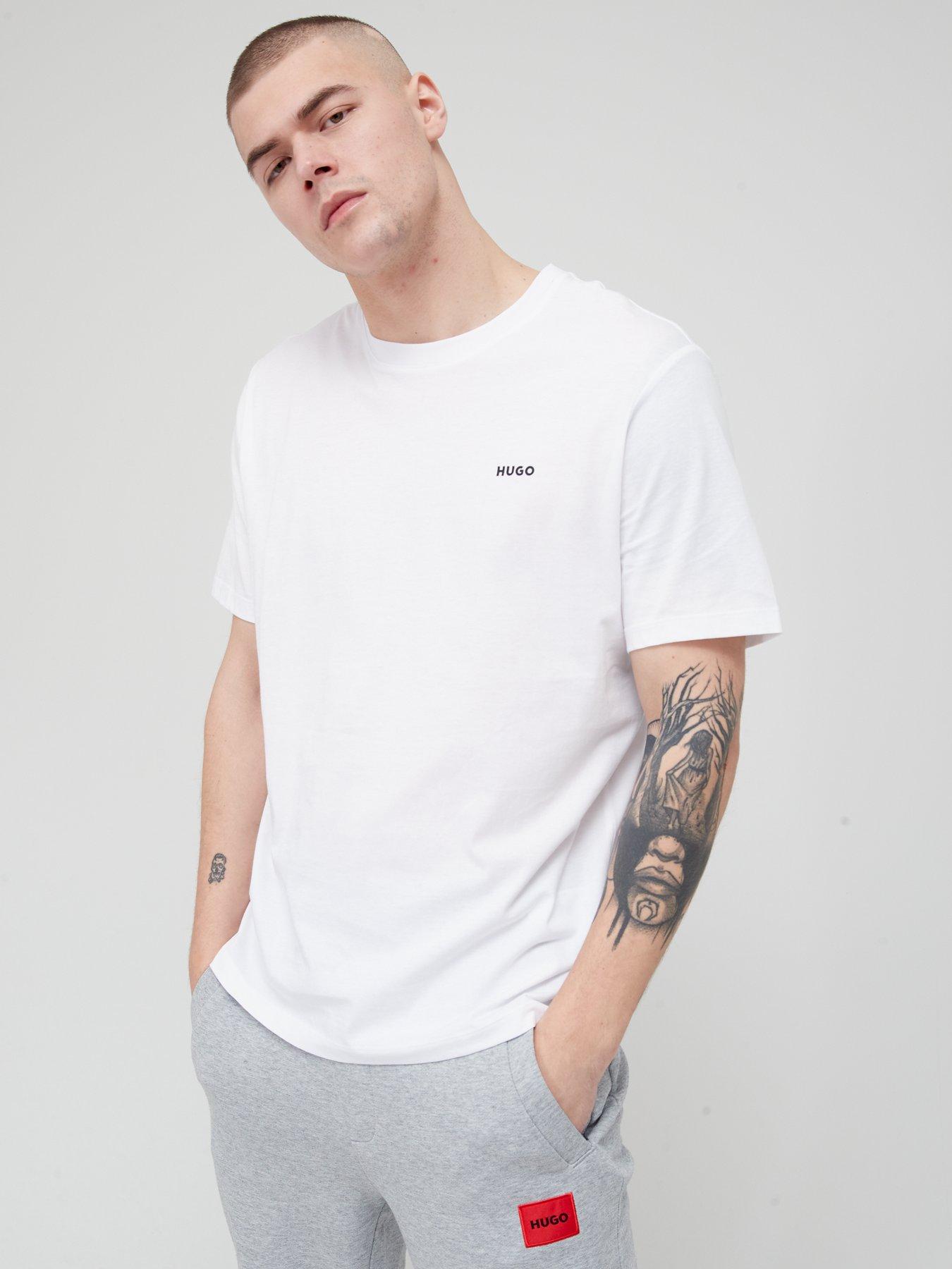 Image 1 of 4 of HUGO Dero Small Logo T-Shirt - White
