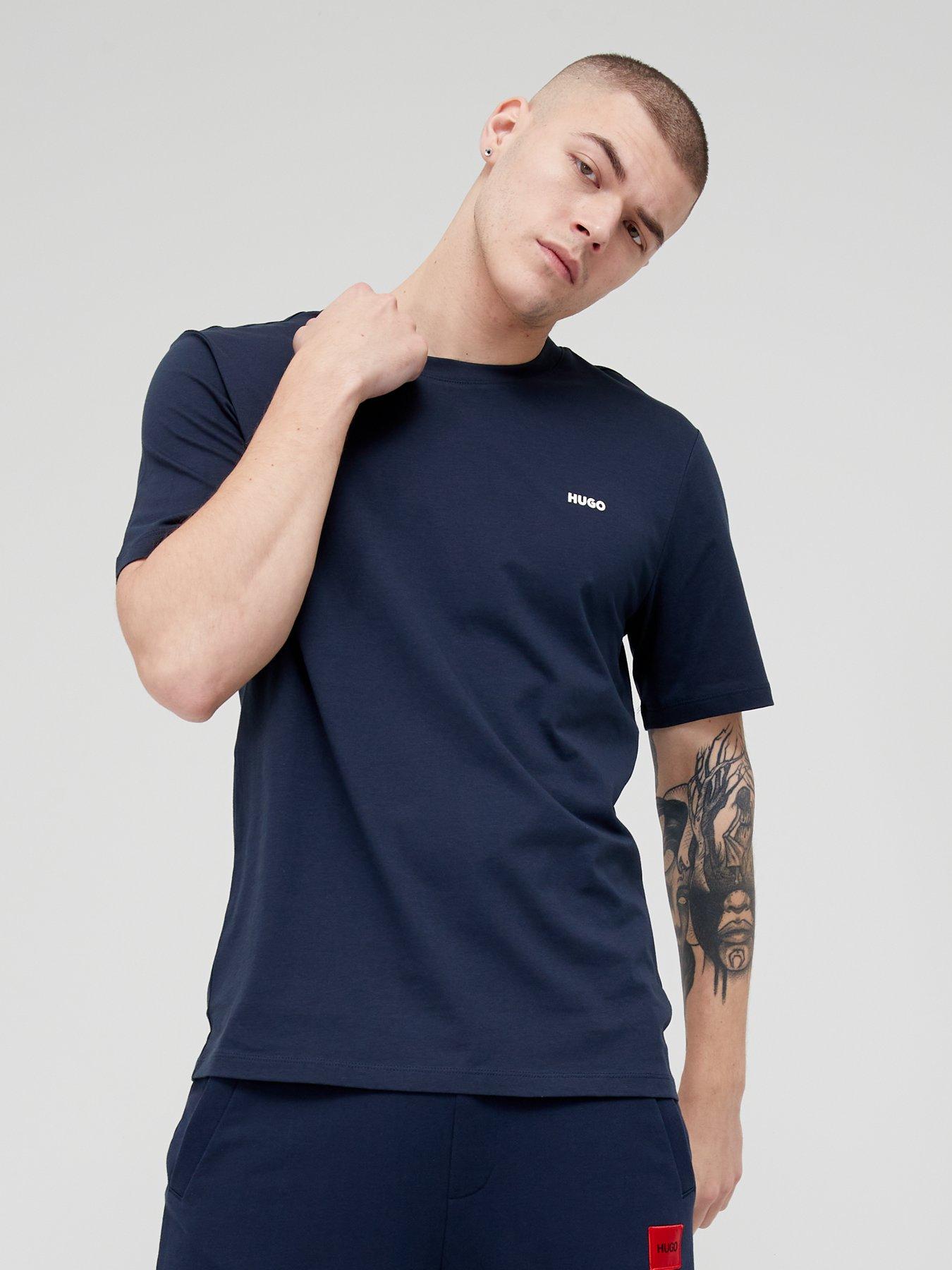 HUGO Dero Small Logo T-Shirt - Dark Blue