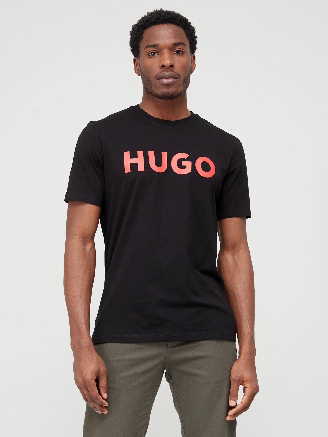 Hugo Dulivio Large Logo T-Shirt - Black