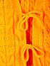  image of michelle-keegan-tie-front-cable-cardigan-orange