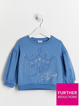 river-island-mini-girls-crown-embroiderynbspsweatshirt--nbspblue