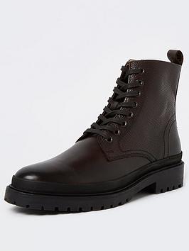 river-island-lace-up-leather-boots-dark-brown