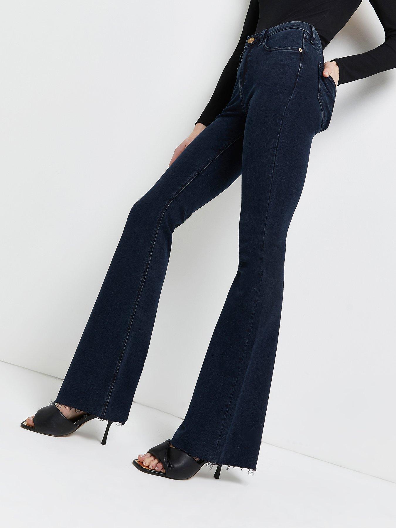 Women Amelie Flare Jeans - Dark Denim
