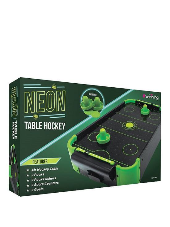 front image of neon-air-hockey