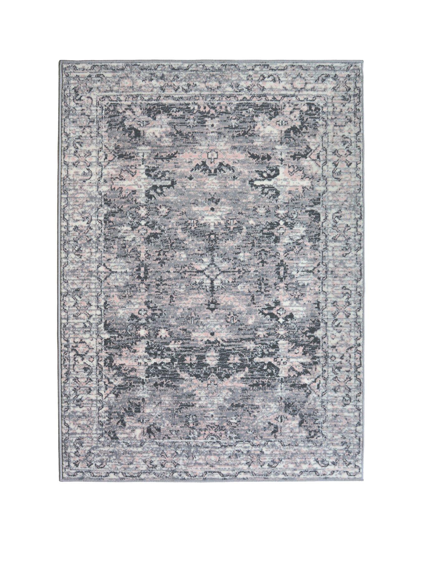 Product photograph of Maestro Grey Rug from very.co.uk