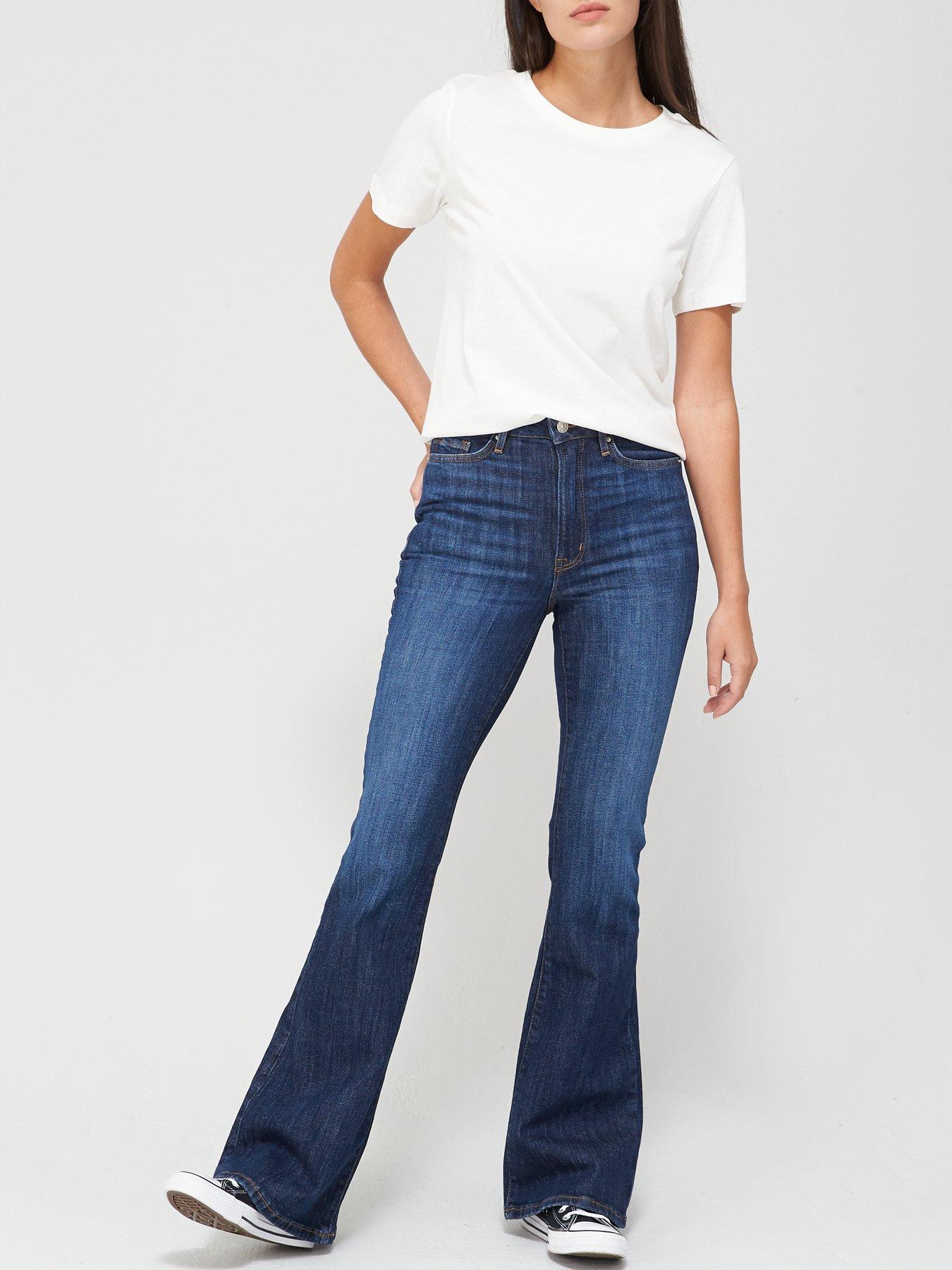 V by Very Forever Flare Jeans - Dark Wash