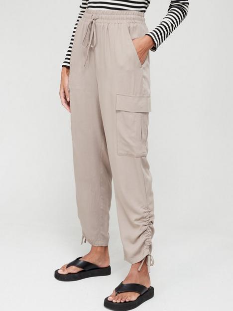 v-by-very-ruched-side-cargo-pocket-casual-trouser-taupe