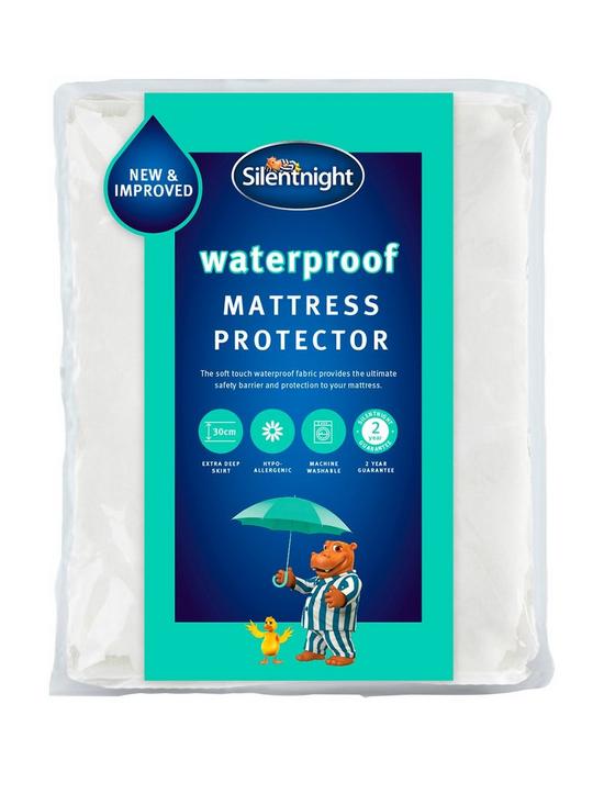 front image of silentnight-waterproof-mattress-protector