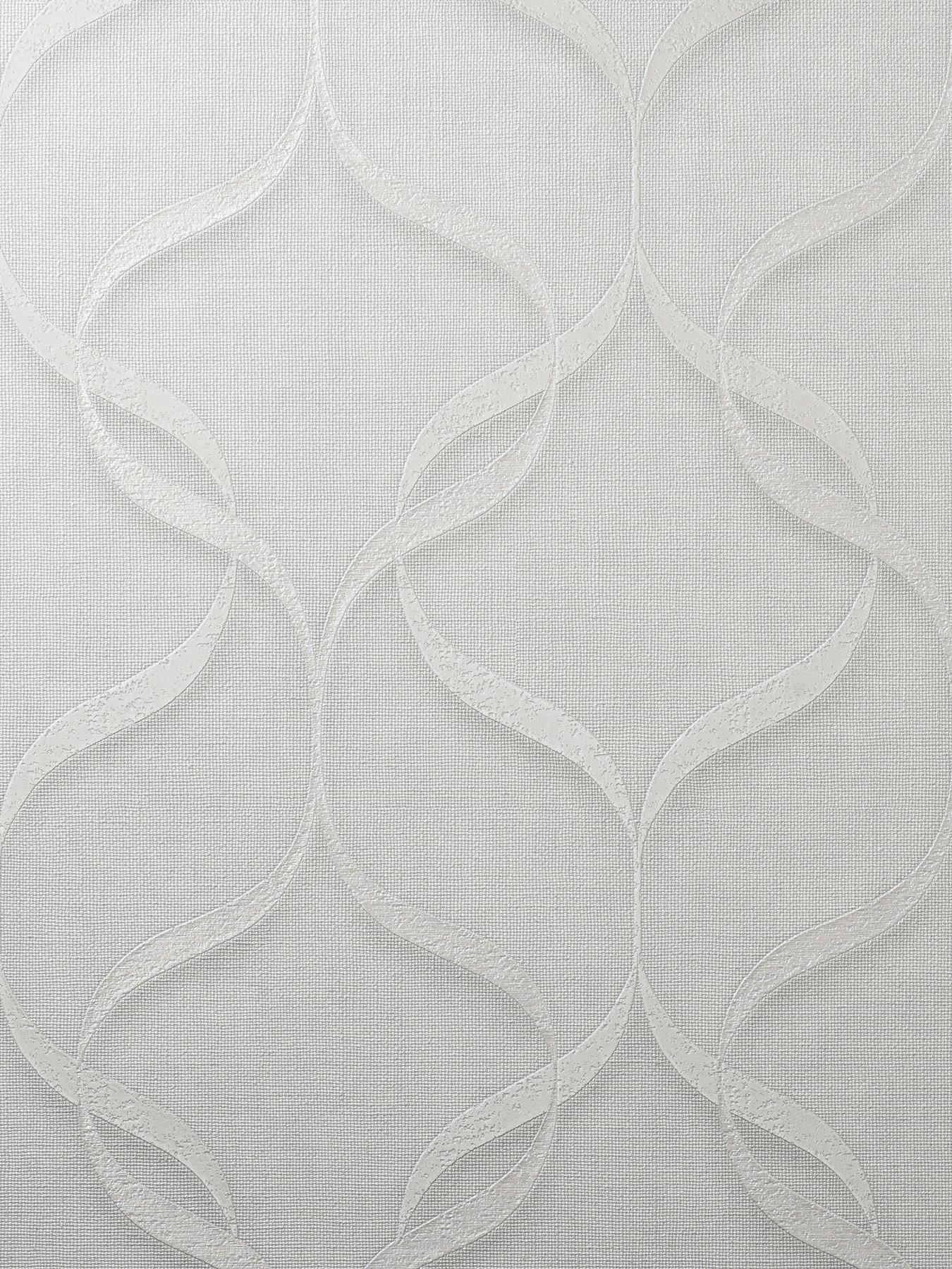 Fine Décor Milano Wave Wallpaper - Off-White 