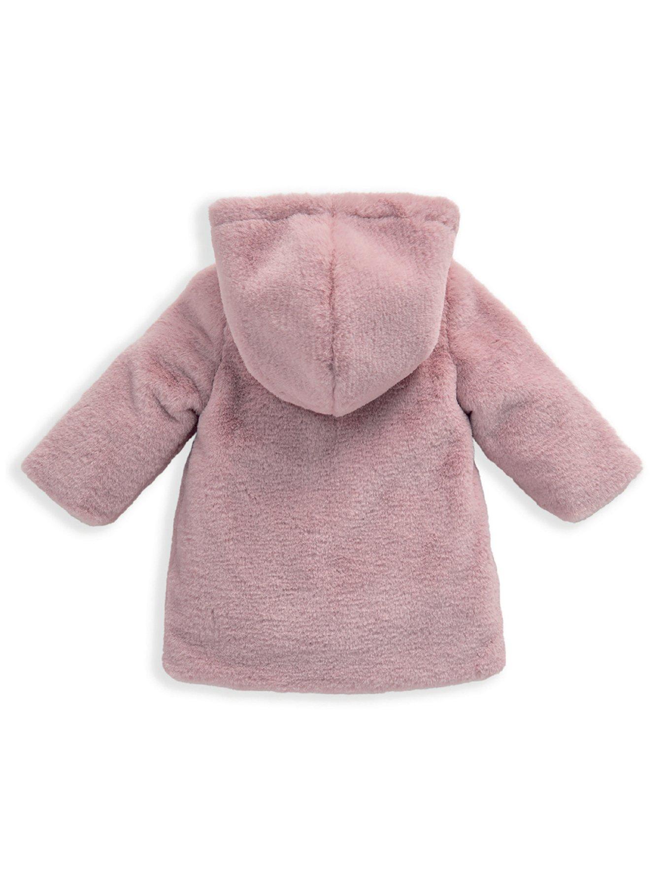 Sleep On It Girls Ombre Hearts 2-Piece Button Up Fleece Coat