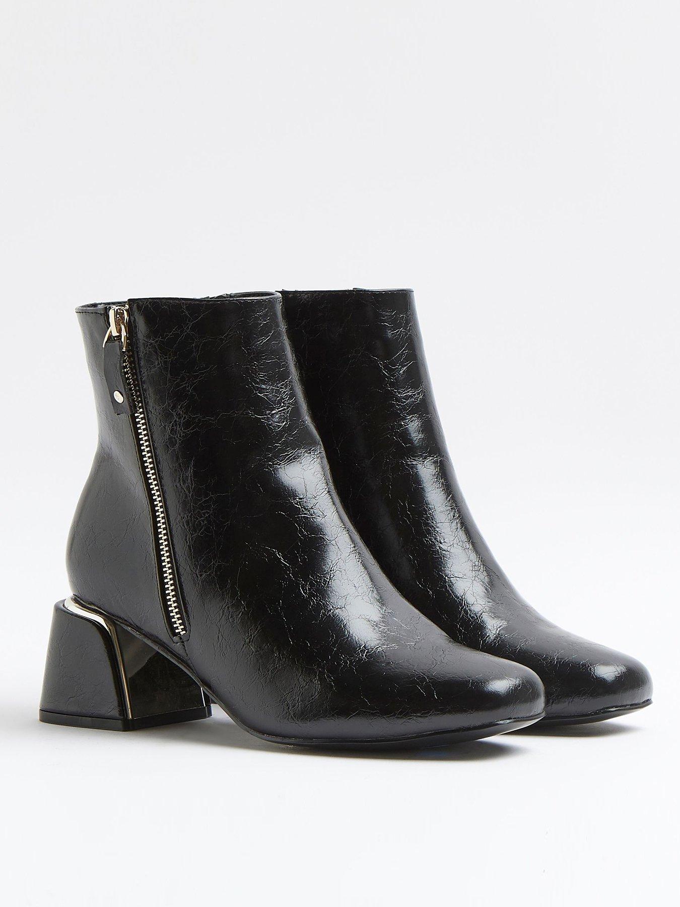 river island ladies black boots