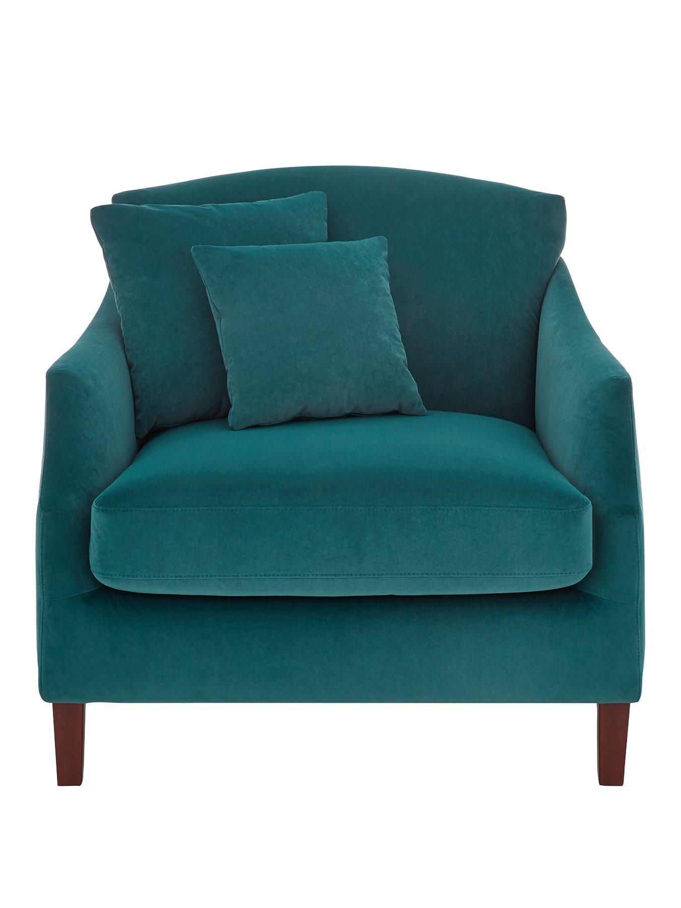 Product photograph of Laurence Llewelyn-bowen Marlon Fabric Armchair from very.co.uk