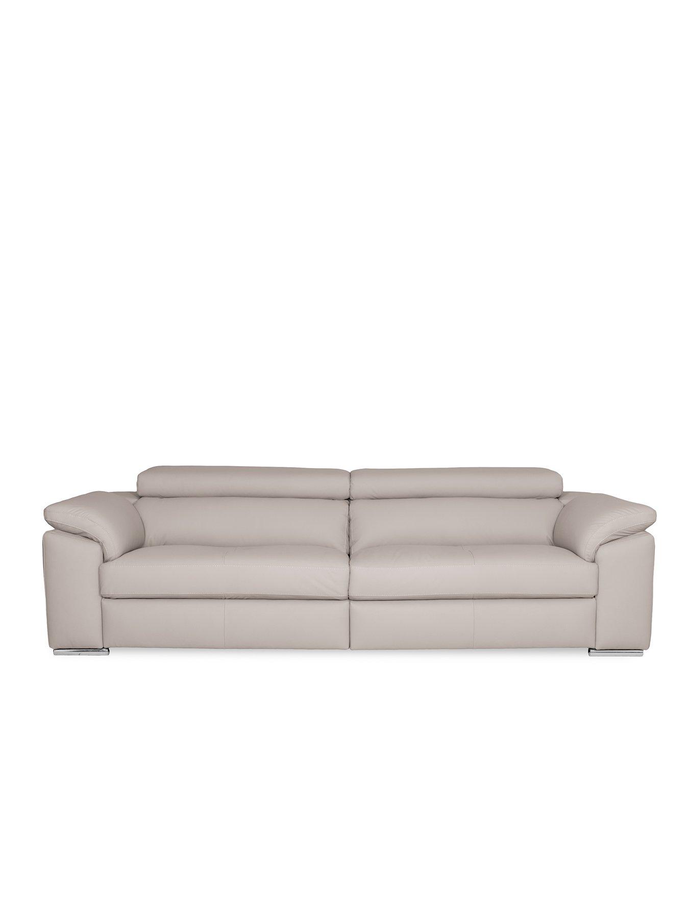 undefined Brady Premium Leather 4 Seater Sofa - FSC® Certified