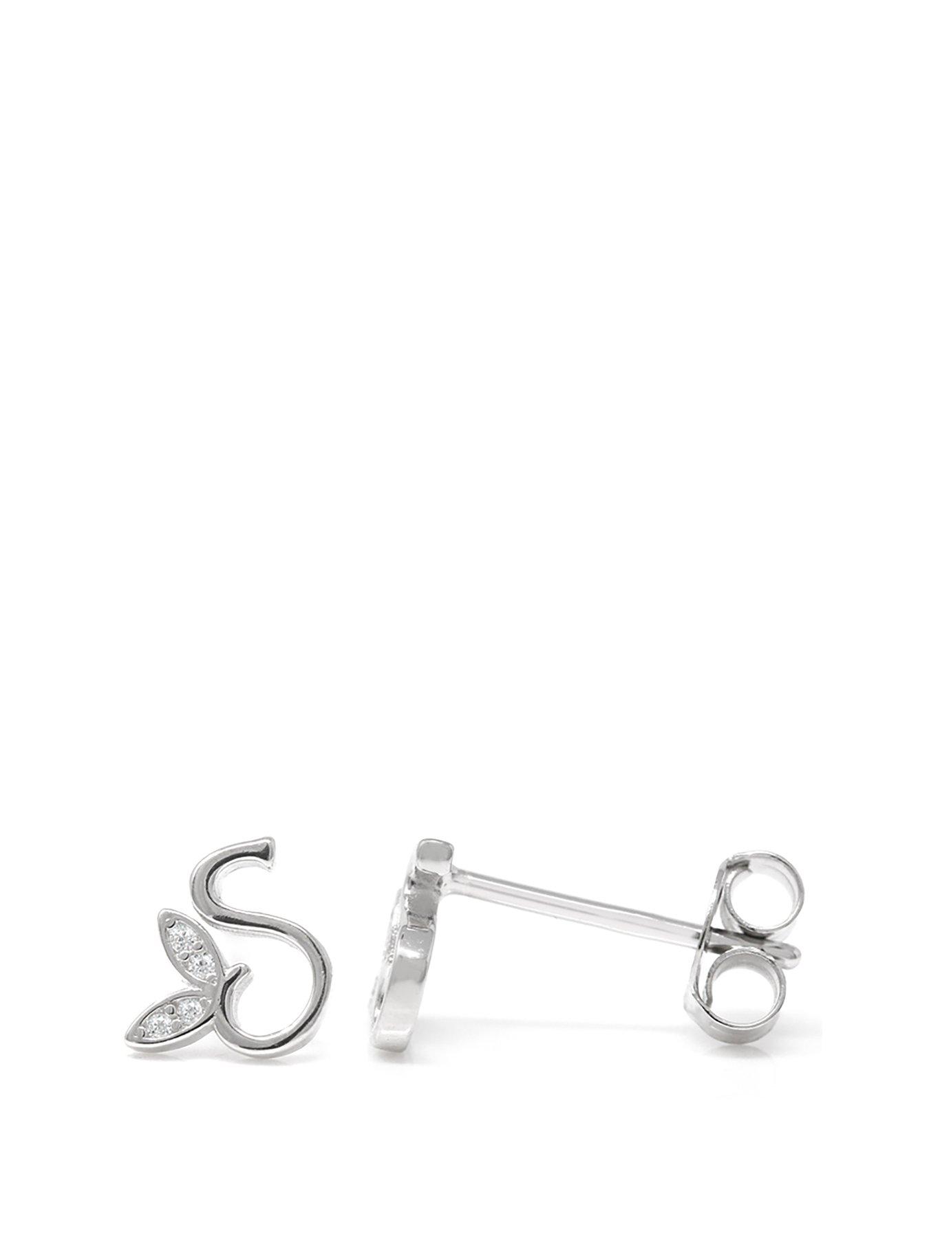 Say It With Winged Initial Earrings