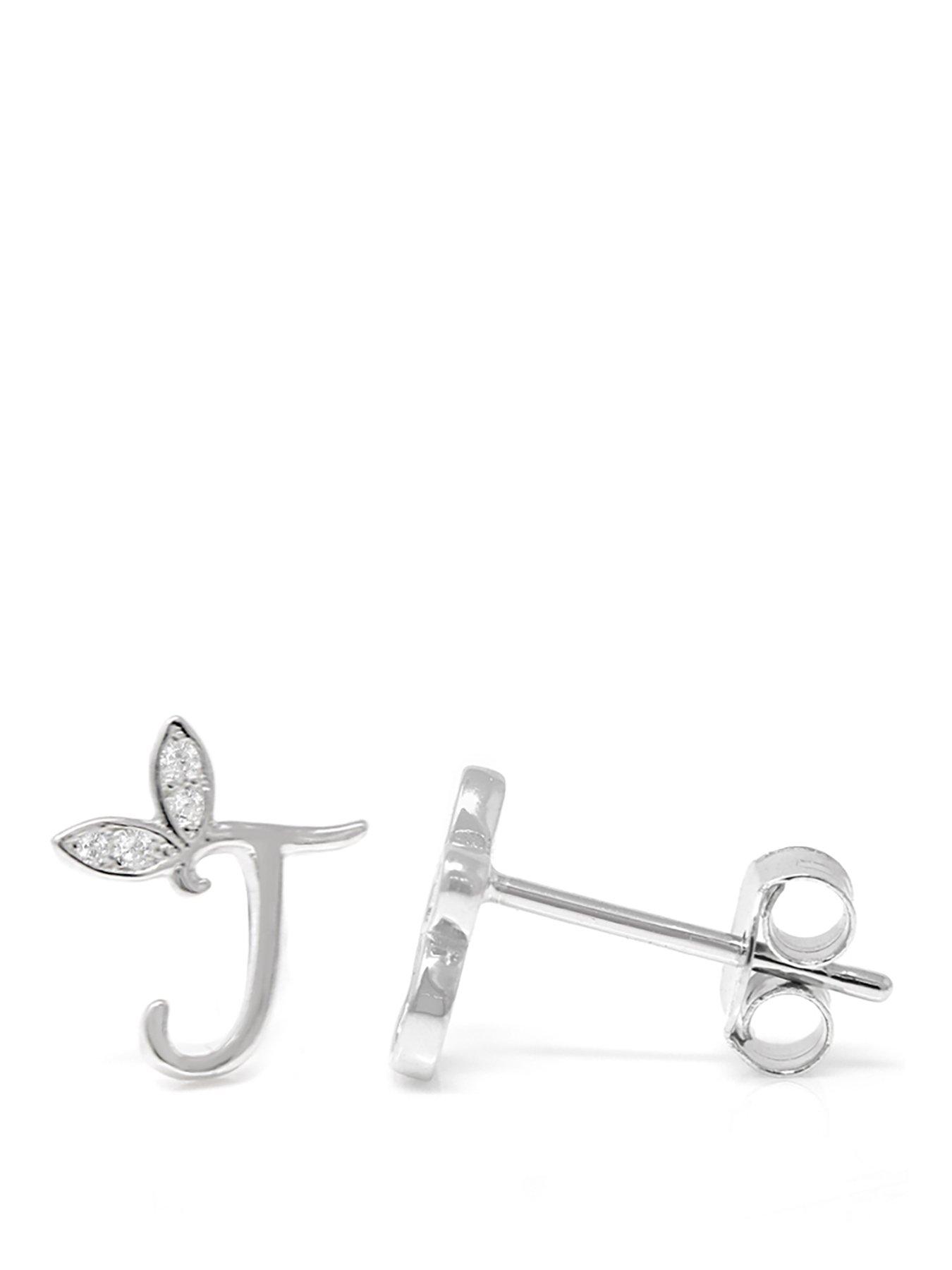 Say It With Winged Initial Earrings