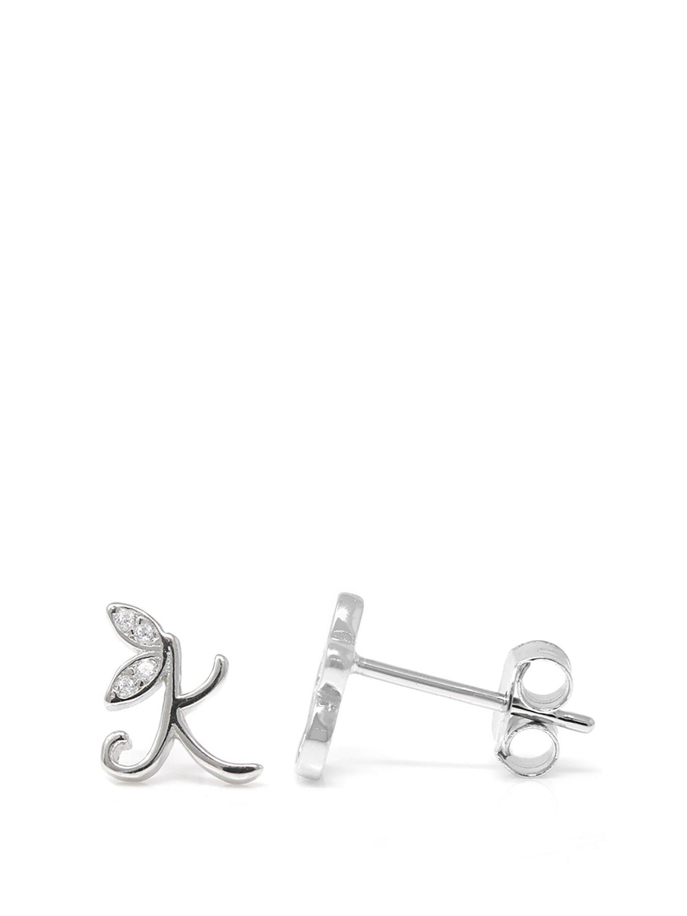 Say It With Winged Initial Earrings