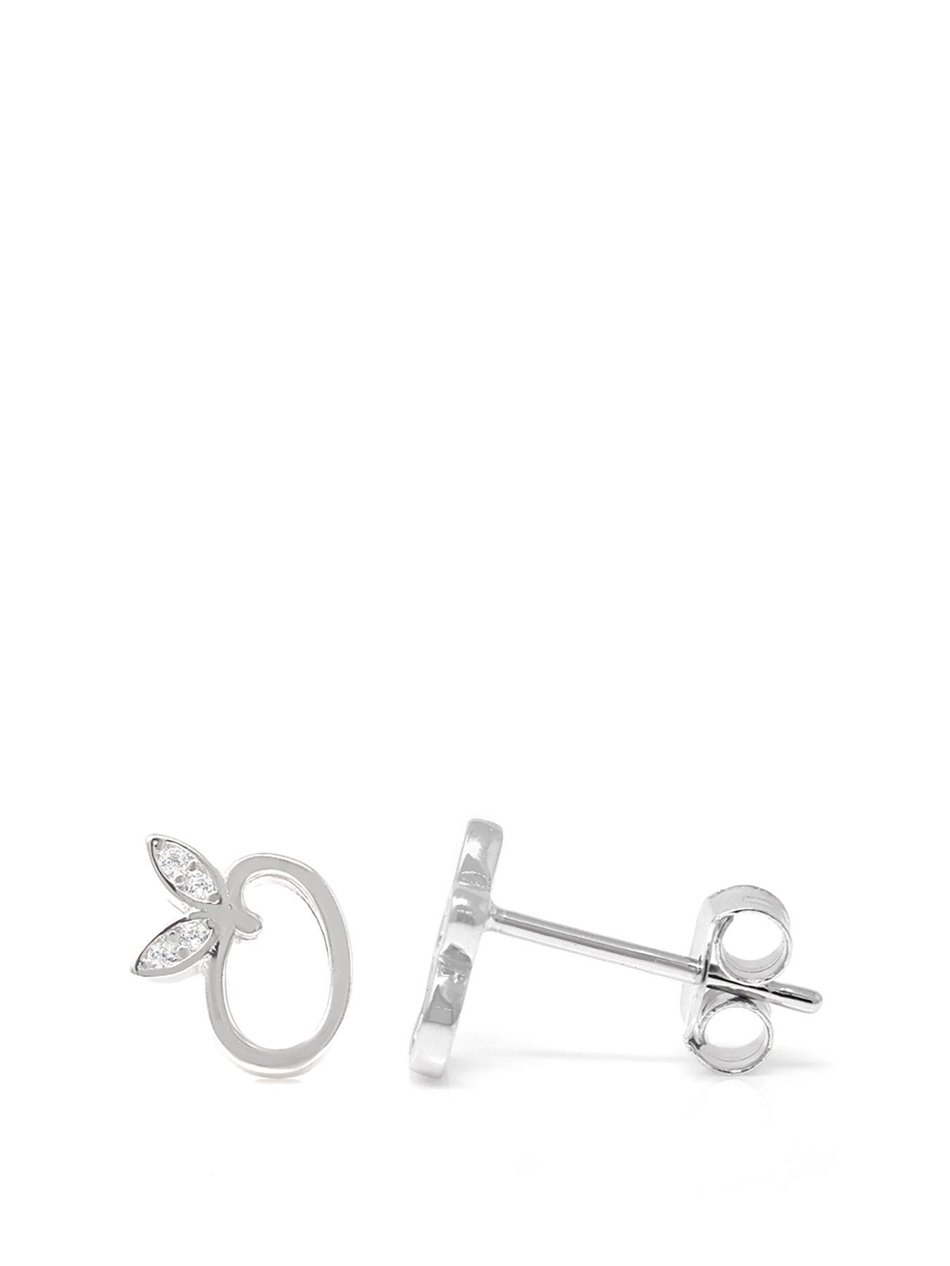 Say It With Winged Initial Earrings