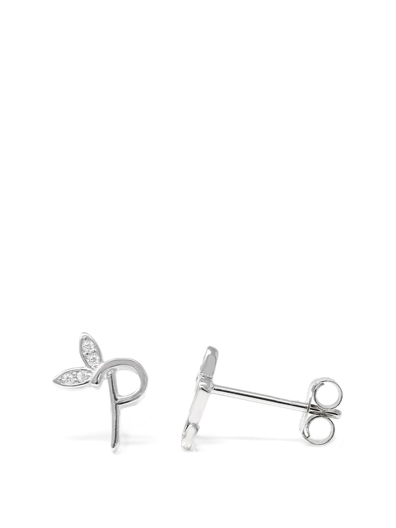 Say It With Winged Initial Earrings