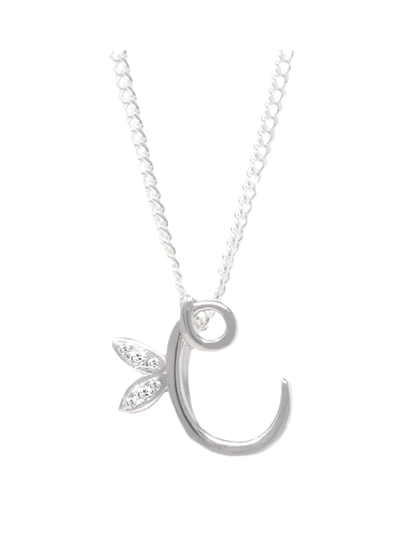 Say It With Winged Initial Necklace