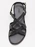  image of v-by-very-leather-strappy-sandal-blacknbsp
