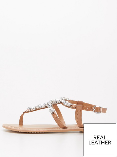 v-by-very-jewel-trim-leather-toe-post-sandal-tannbsp