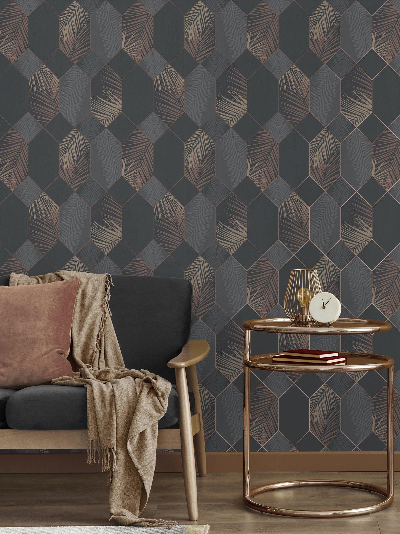 undefined Miami Tropical Geo Charcoal/copper