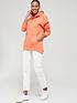  image of v-by-very-essential-oversized-hoodie-coral
