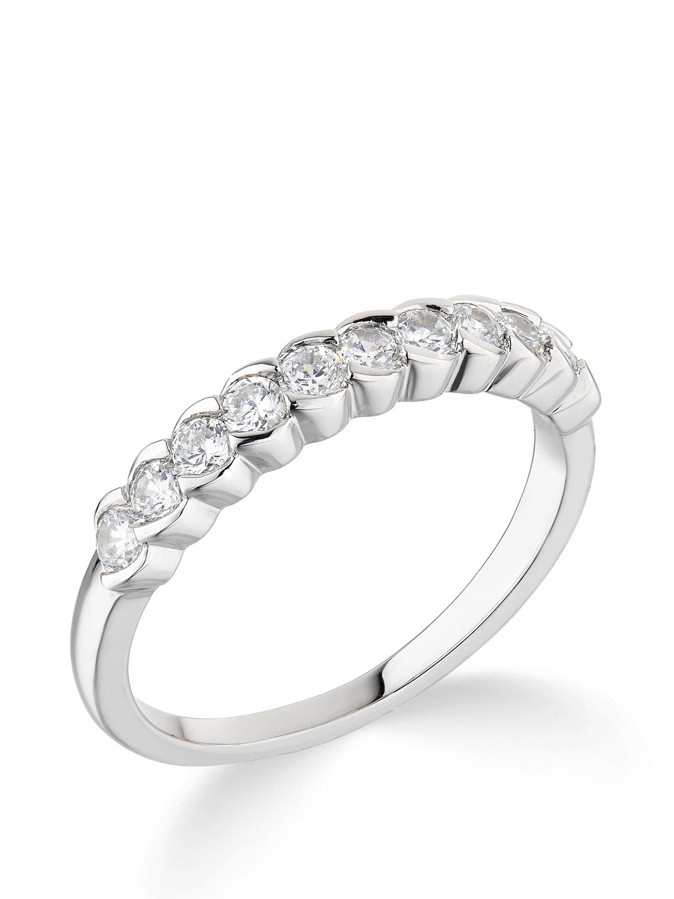 Image 1 of 6 of Love DIAMOND 9ct White Gold 0.50ct Diamond Eternity Ring