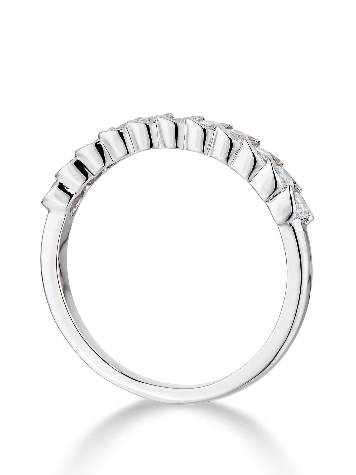 Image 3 of 6 of Love DIAMOND 9ct White Gold 0.50ct Diamond Eternity Ring