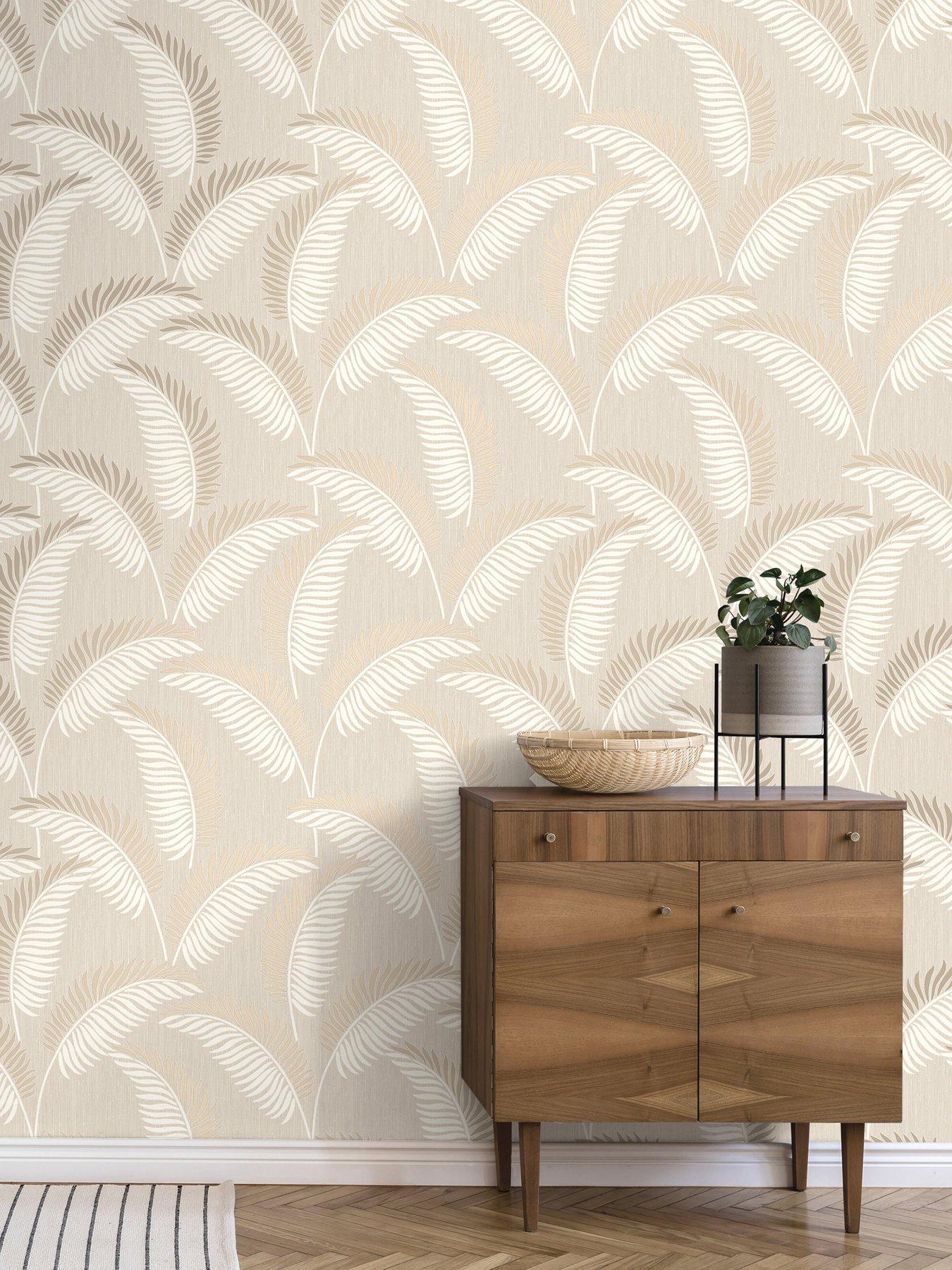 Image 5 of 5 of Fine Decor Cascade Leaf Cream/gold