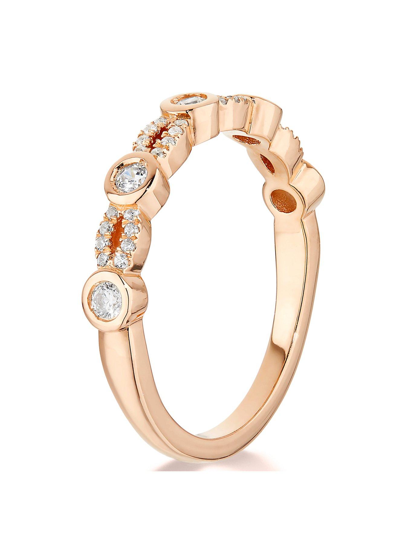 Pandora alluring hearts hot sale ring rose gold