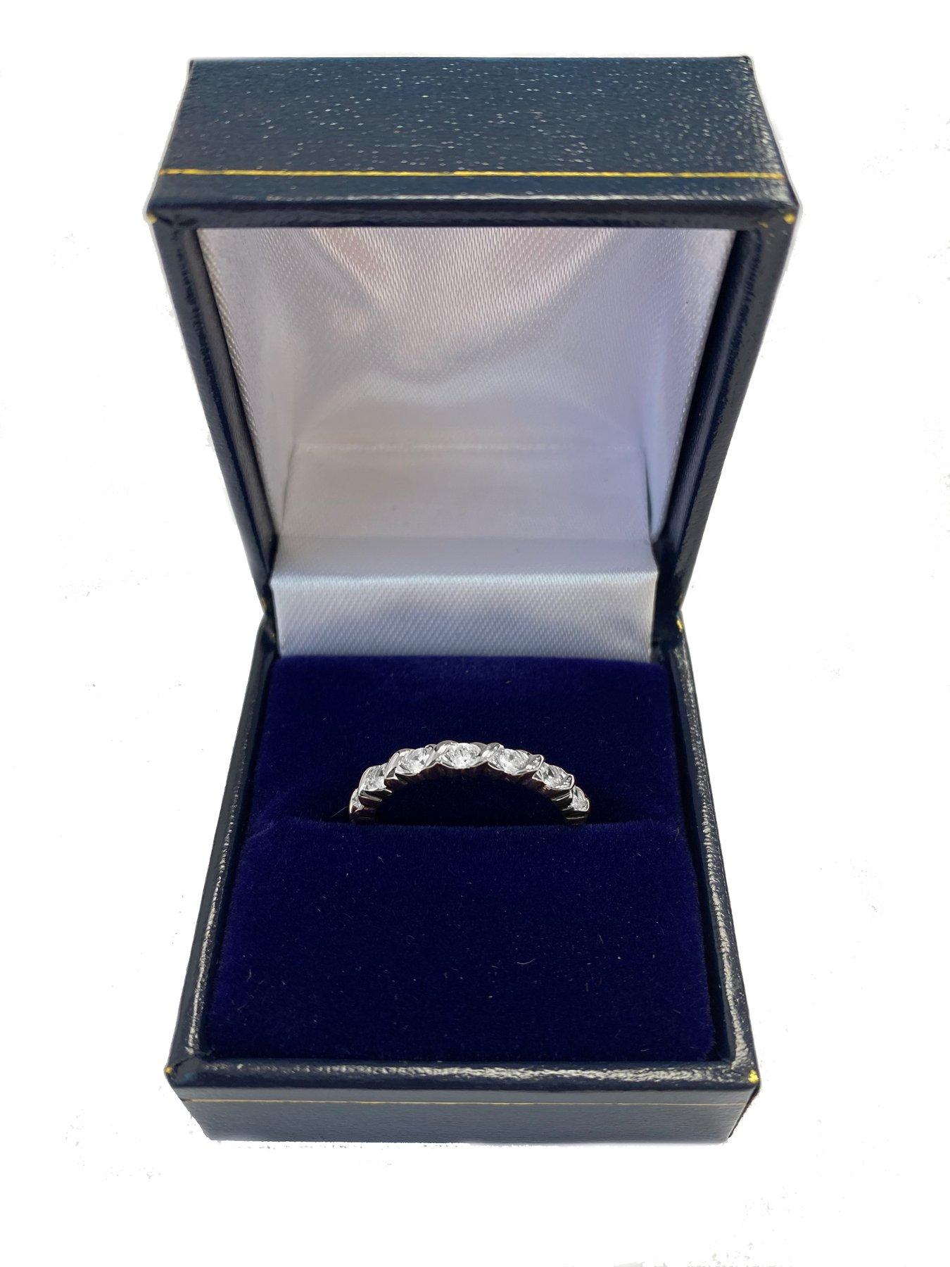 Image 4 of 5 of Love DIAMOND 9ct White Gold 0.33ct 8 Stone Diamond Eternity Ring