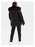 image of new-look-915-faux-fur-hooded-padded-jacket-black