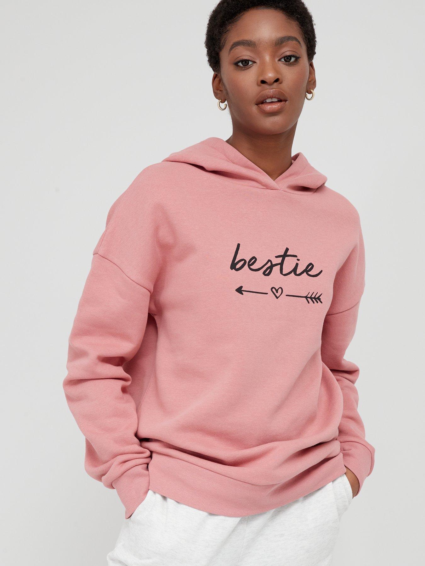 pink sweater hoodie