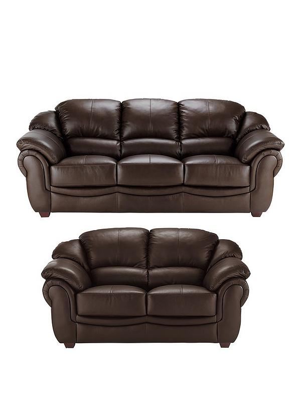 Napoli 3 Seater Plus 2 Leather, 3 Seater Leather Sofa