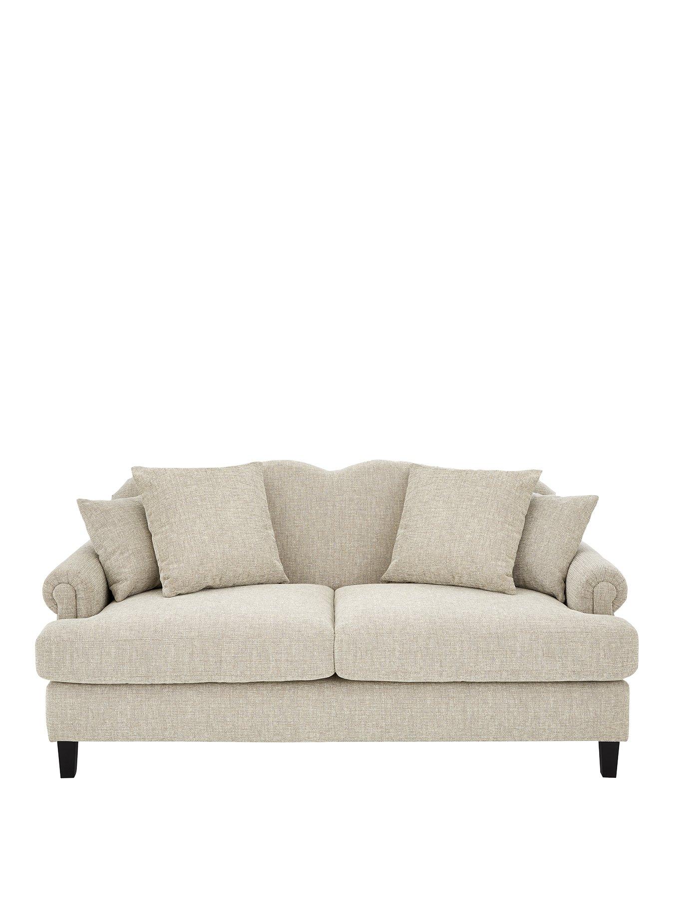 Product photograph of Laurence Llewelyn-bowen Louis Fabric 3 Seater Sofa from very.co.uk