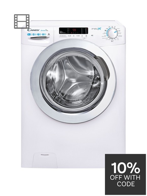 candy-smart-pro-csow-41063dwce-10kg-6kg-washer-dryer-1400-rpm-wifi-connected--nbspwhite-with-chrome-door