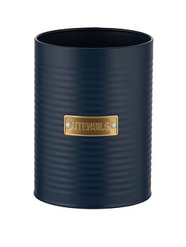 Product photograph of Typhoon Otto Navy Utensil Pot from very.co.uk