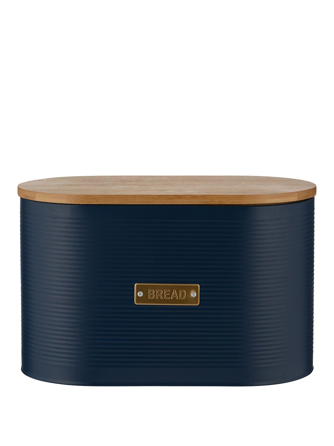 Product photograph of Typhoon Otto Navy Bread Bin from very.co.uk