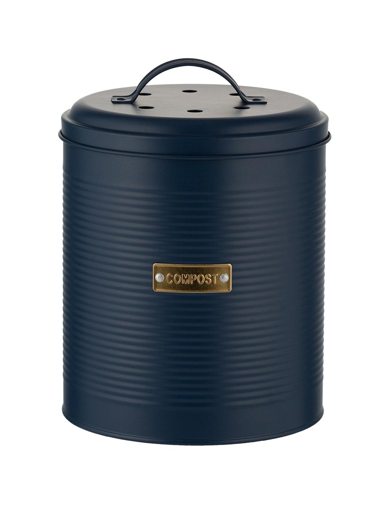 Product photograph of Typhoon Otto Navy Compost Caddy from very.co.uk