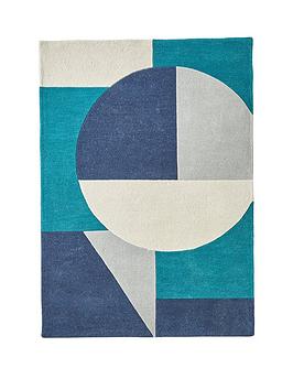 Product photograph of Origins Circular Overlay Rug from very.co.uk