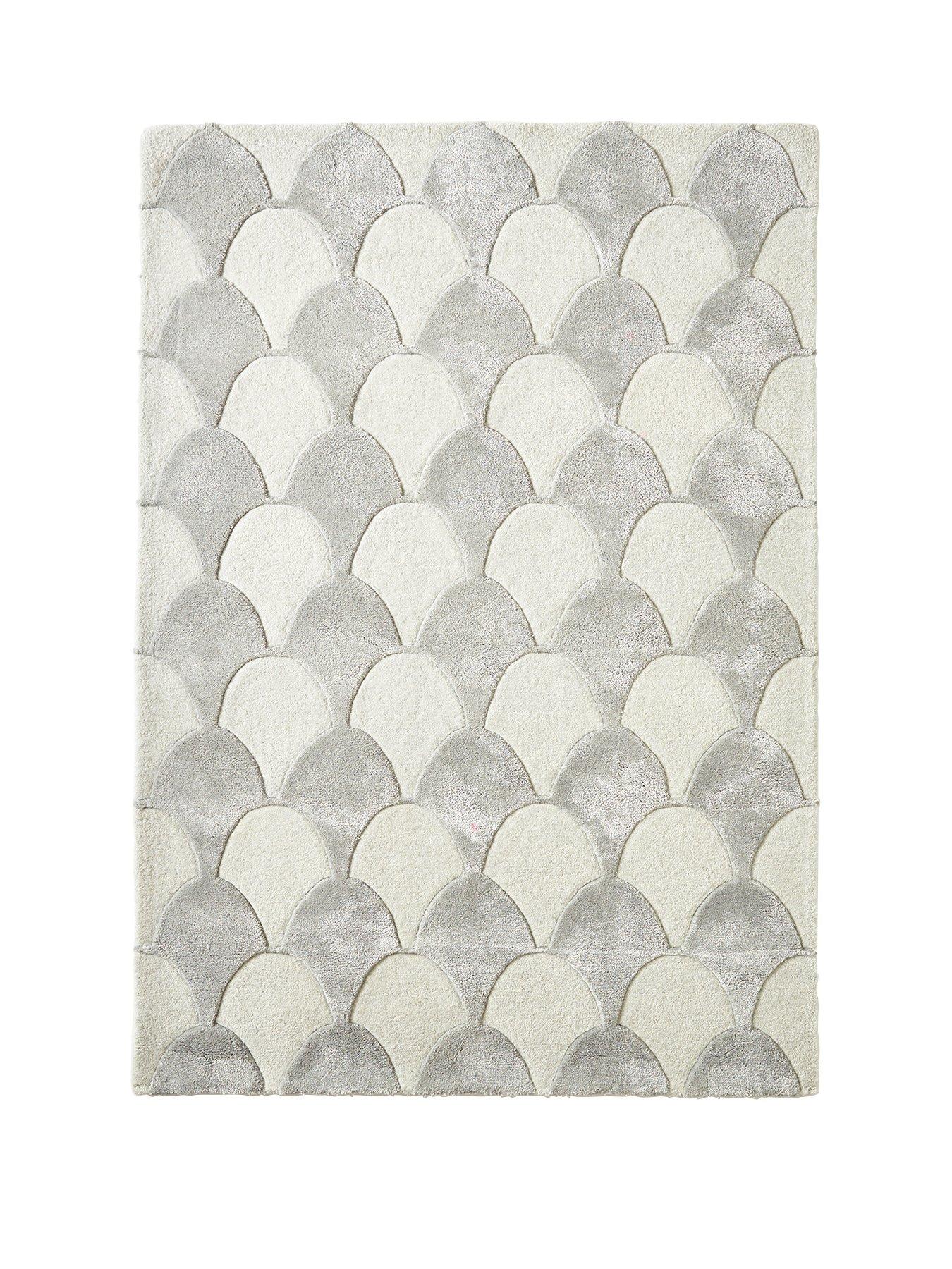 Product photograph of Carved Scallop Rug from very.co.uk