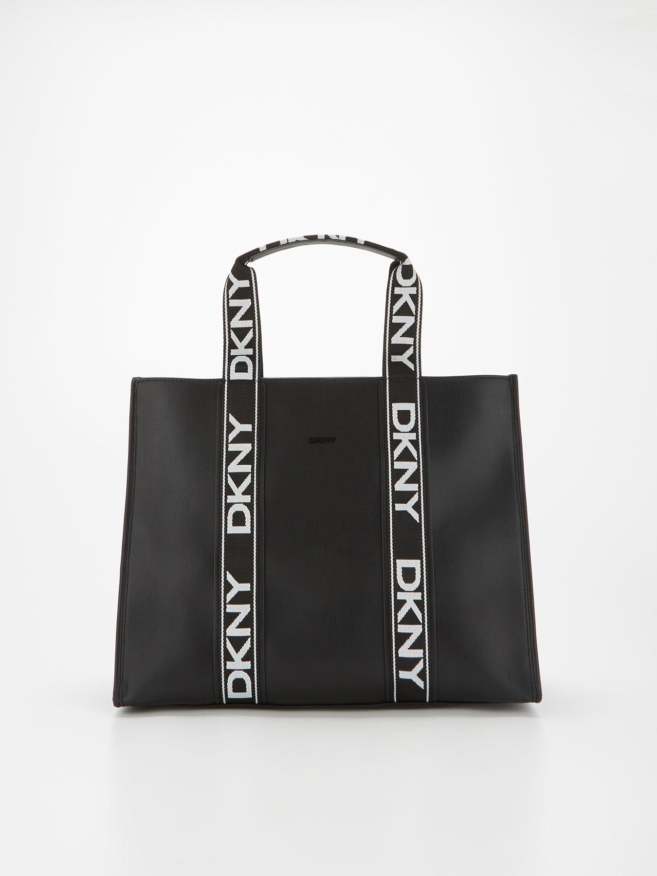 DKNY Cassie Large Logo Tape Tote Bag - Black | very.co.uk