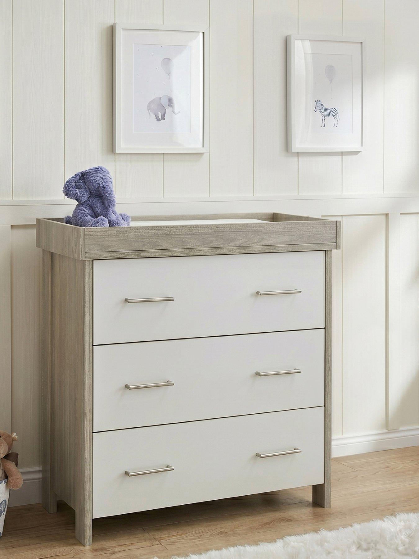 Image 1 of 5 of Obaby Nika Changing Unit - Grey Wash/White