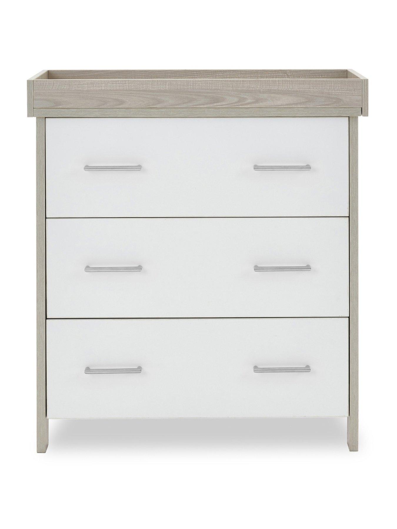 Obaby Nika Changing Unit - Grey Wash/White
